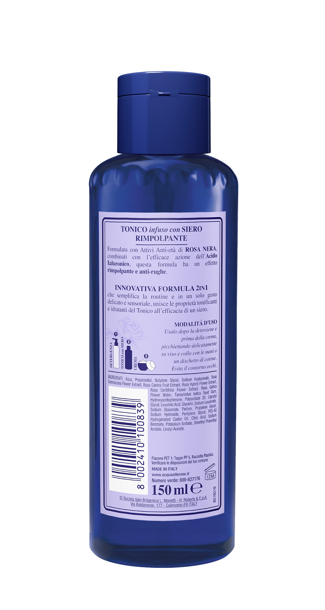 Acqua Alle Rose - Tonico Infuso Con Siero Rimpolpante 150 ml
