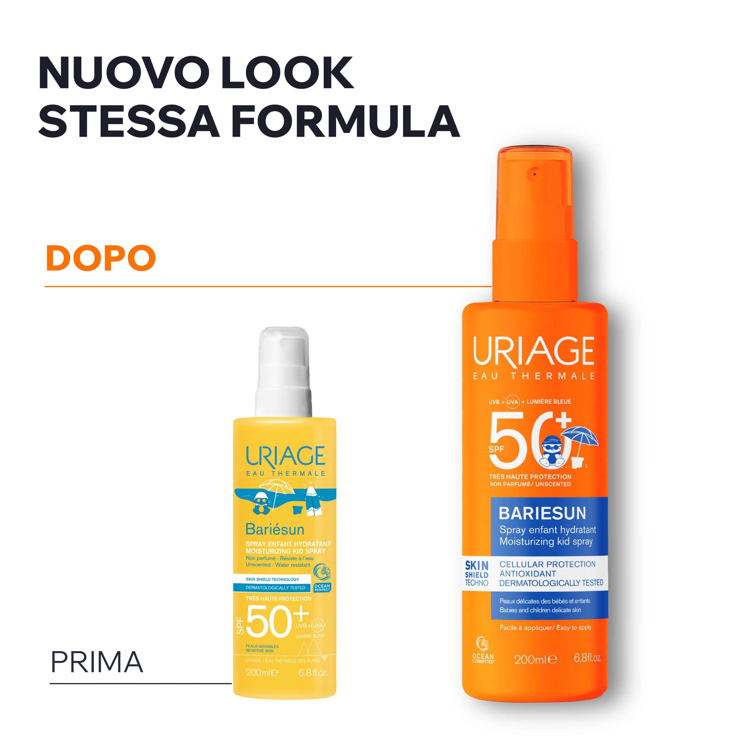 Uriage - Bariésun Spray Solare SPF50+ Idratante Viso E Corpo Per Bambini 200 ml