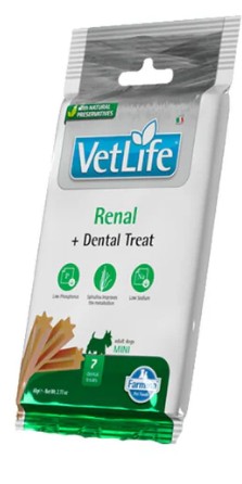 FARMINA VET LIFE CANE SNACK RENAL MEDIUM/MAXI ADULT 110GR