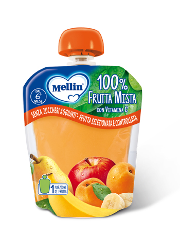 Mellin 100% Frutta Mista merenda 90g Mellin 100% Frutta Mista merenda 90g