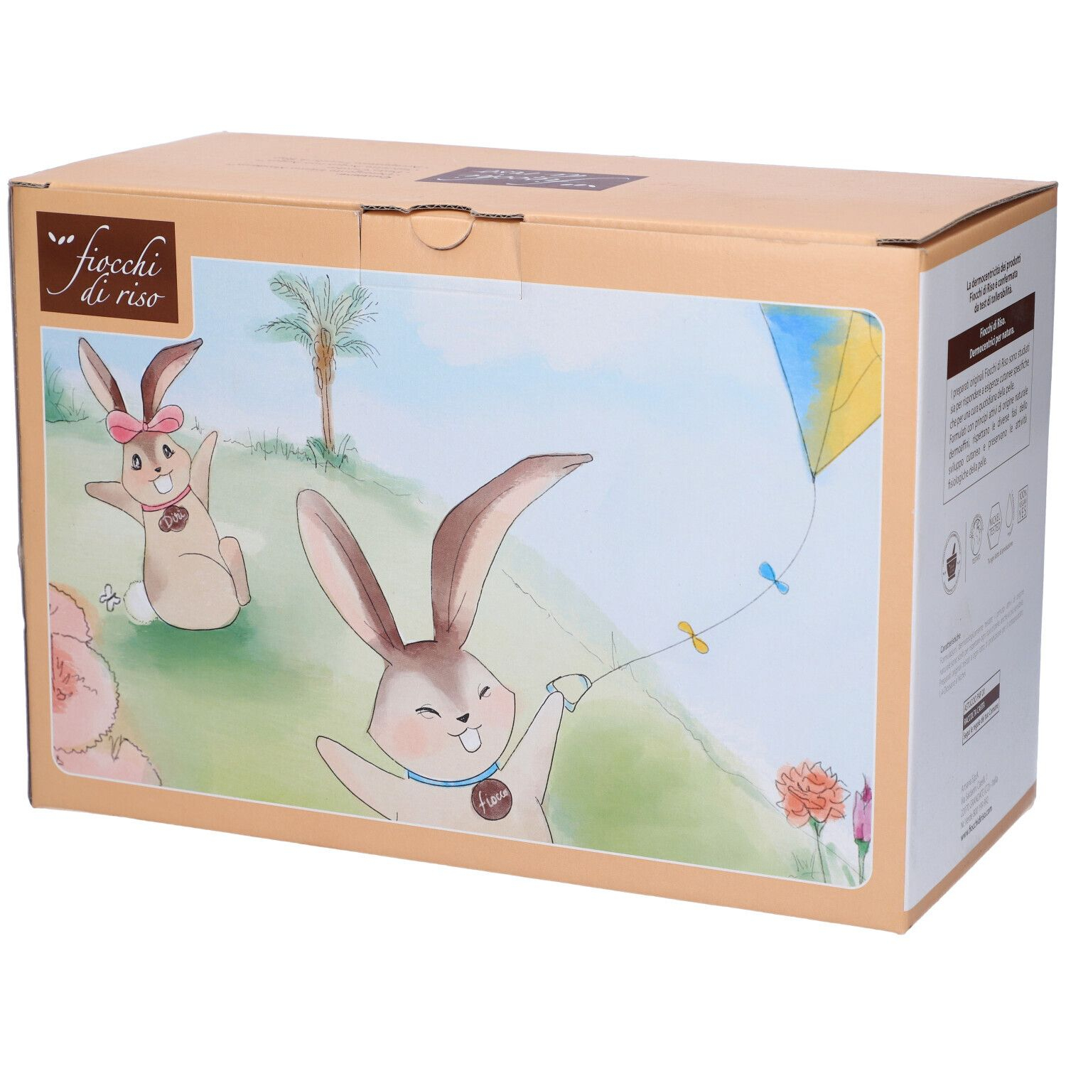 Fiocchi Di Riso Cofanetto Cambio Detergente Intimo + Pasta Cambio + Salviette Detergenti + Accappatoio