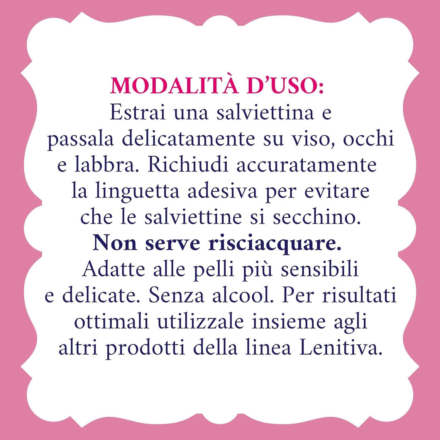 Acqua Alle Rose - 20 Salviettine Lenitive Per Pelli Sensibili