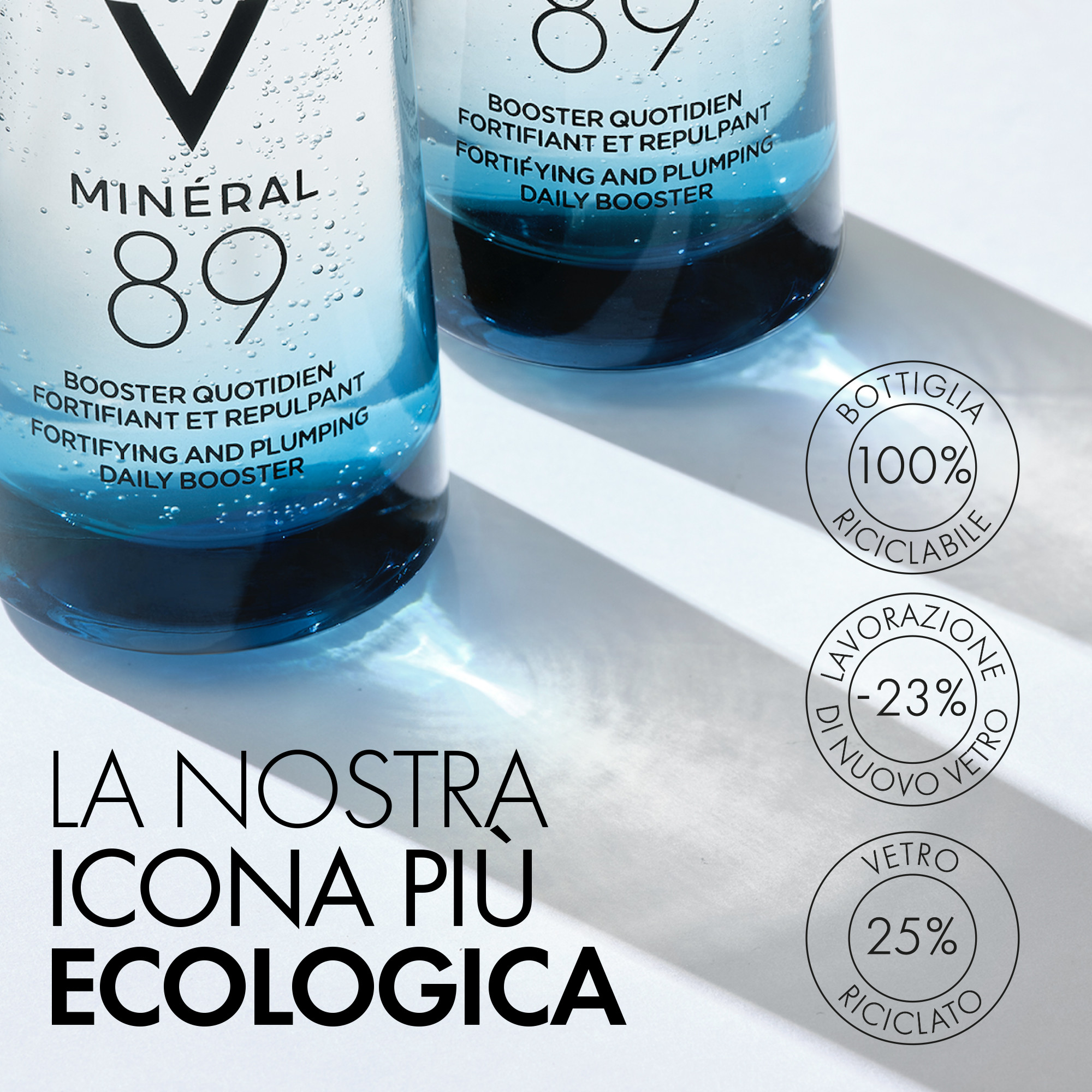 Vichy Minéral 89 - Booster Quotidiano Con Acido Ialuronico Fortificante E Rimpolpante 75ml