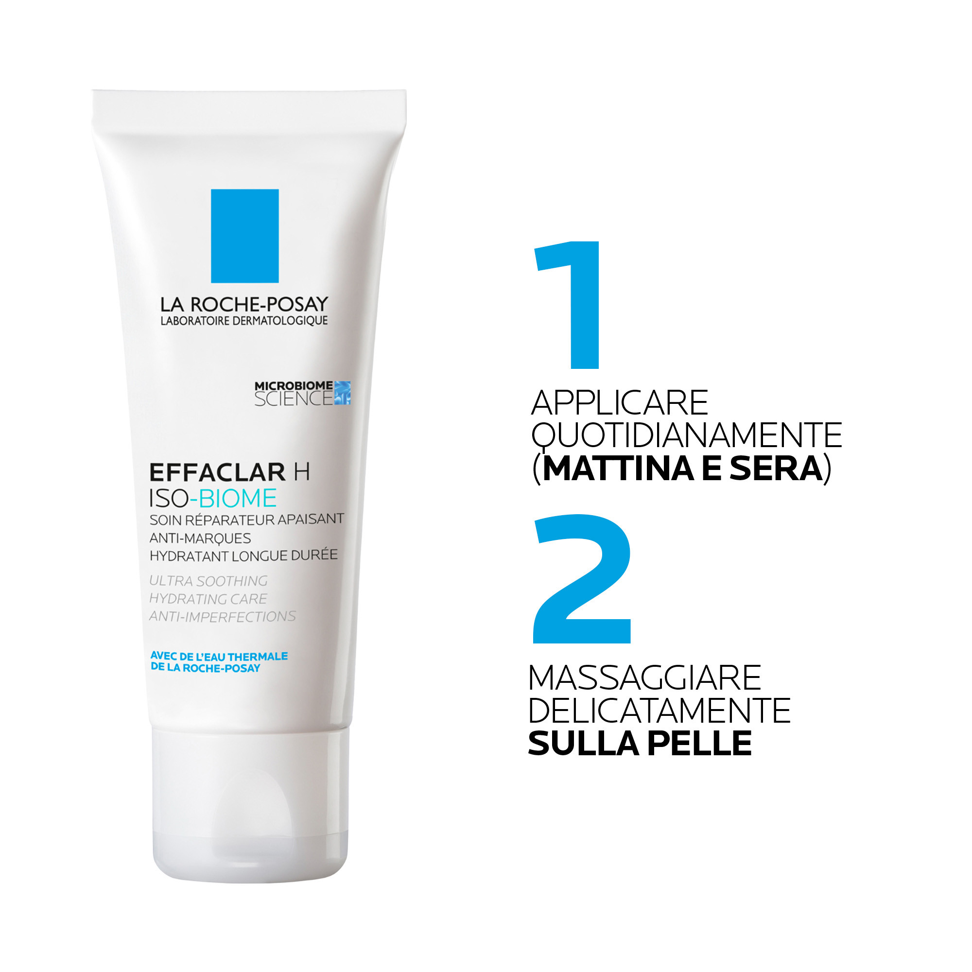 La Roche-Posay Effaclar H Iso-Biome - Crema Viso Per Pelle Mista, Grassa O A Tendenza Acneica 40 ml