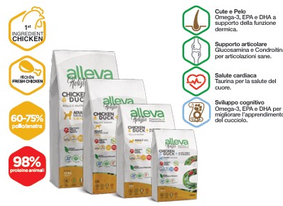 ALLEVA HOLISTIC DOG ADULT CHICKEN AND DUCK MINI KG 12 - P01229