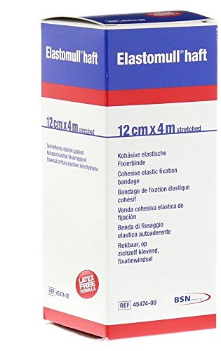 Elastomull Haft Benda Di Fissaggio Elastica Autoaderente cm 12x4 m
