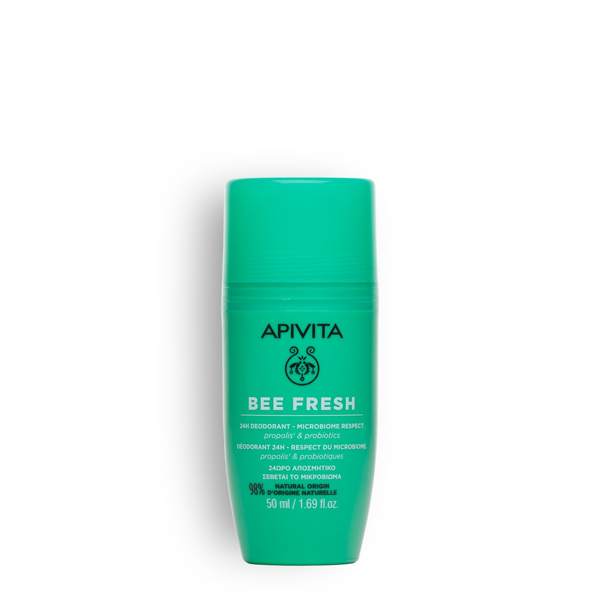 Apivita Bee Fresh - Deodorante 24H Per Pelle Sensibile Roll-On 50 ml