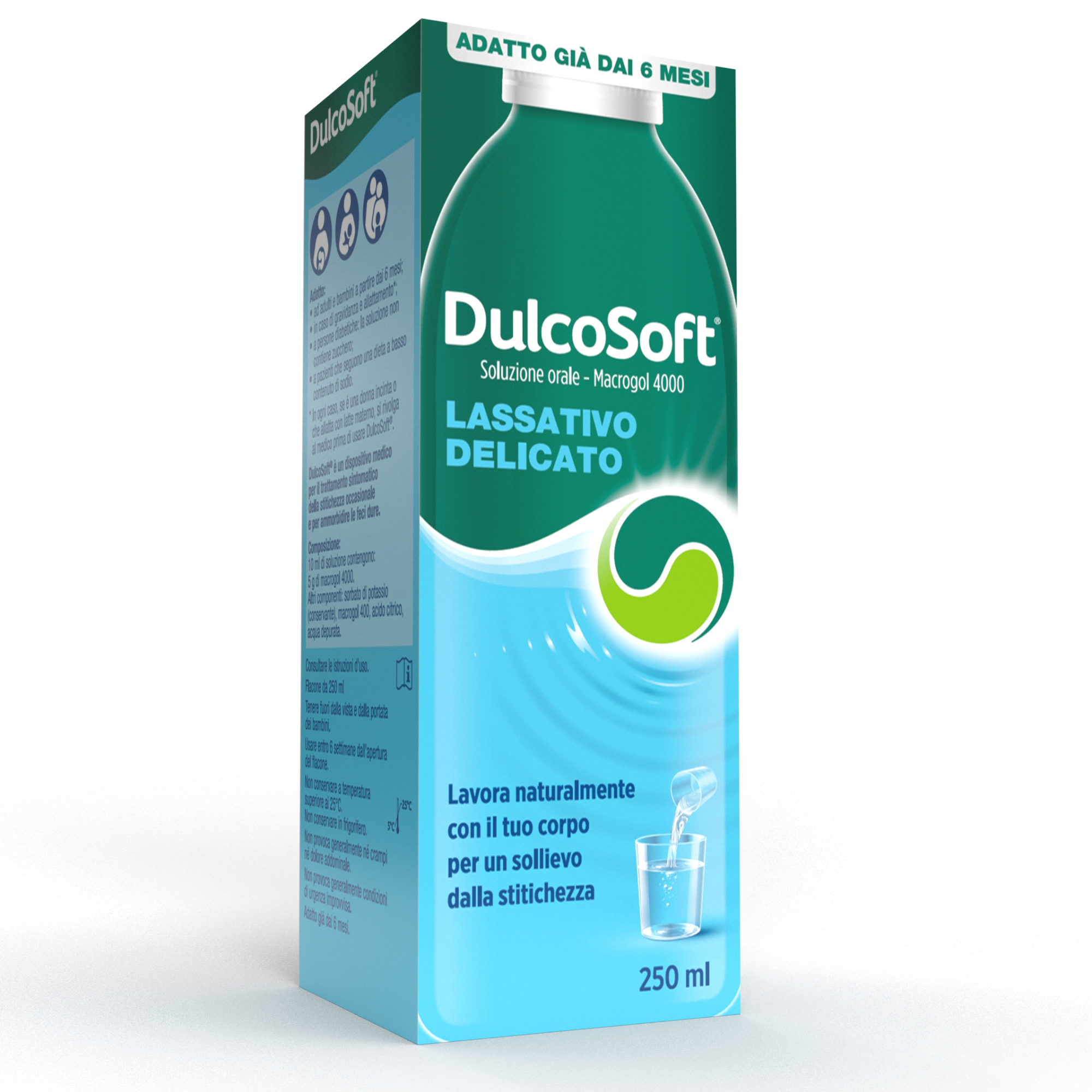 Dulcosoft Soluzione Orale 250 ml - Lassativo Delicato