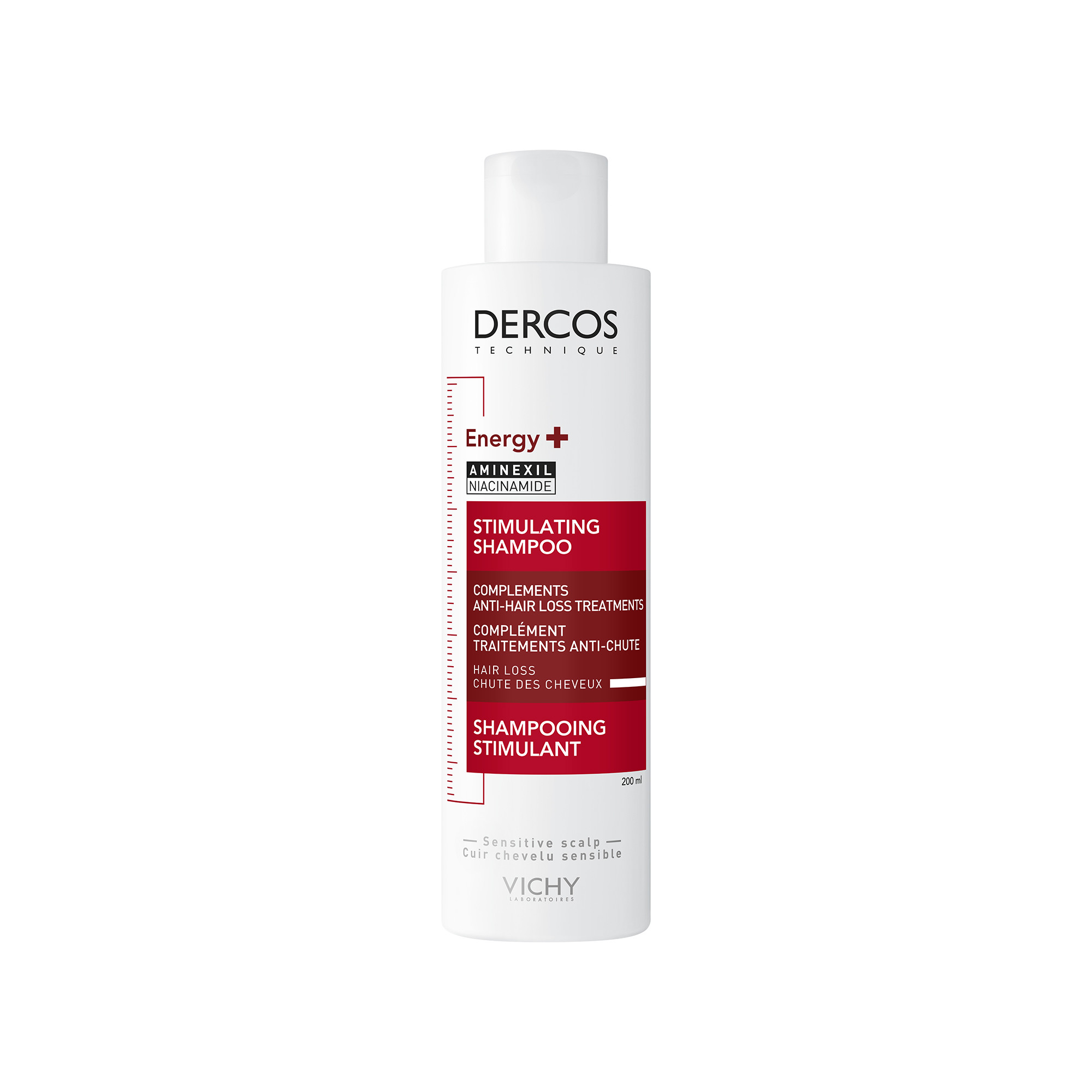 Vichy Dercos Shampoo stimolante Energy+ trattamento complementare anti-caduta 200 ml