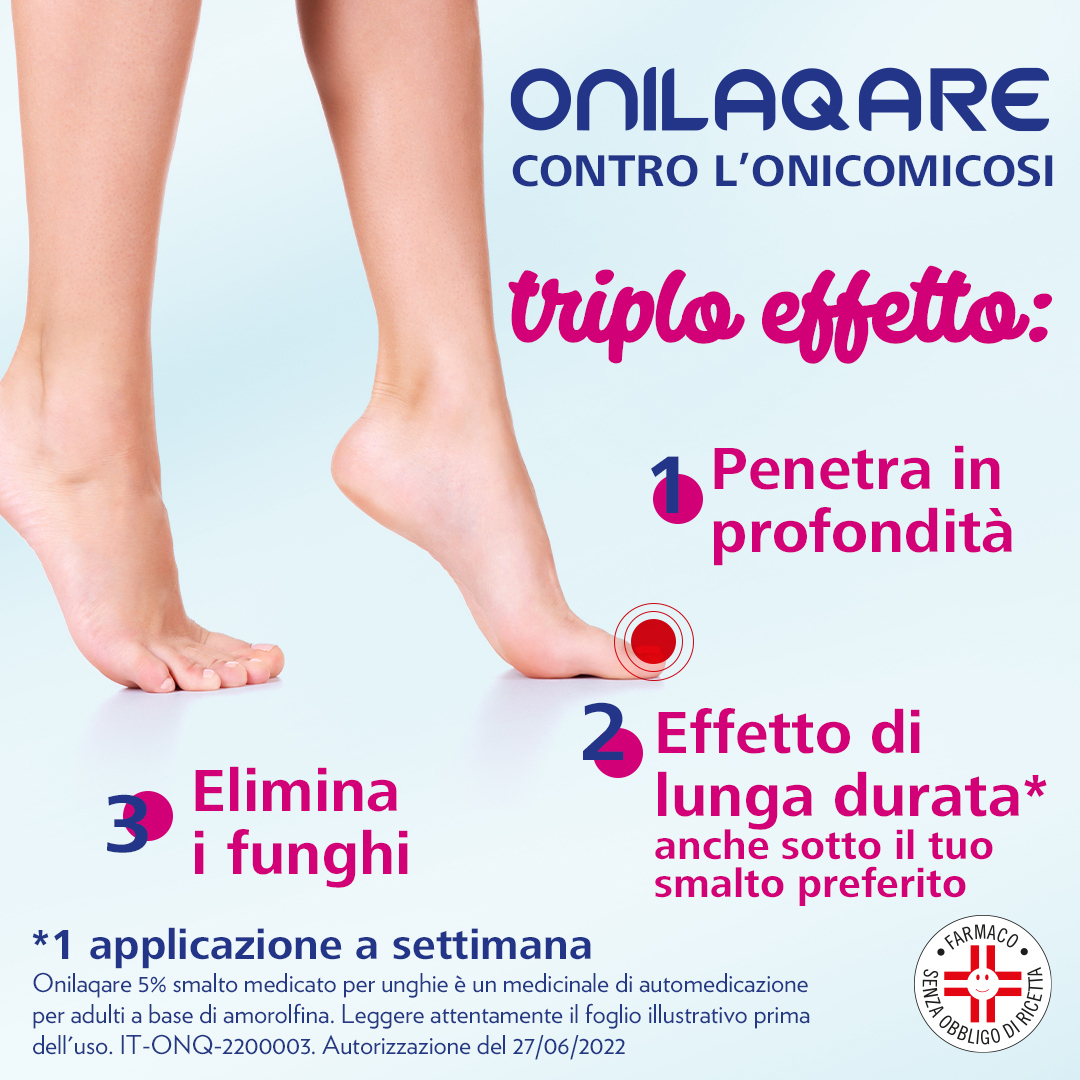 Onilaqare 5% smalto contro la micosi con applicatore 2,5 mL