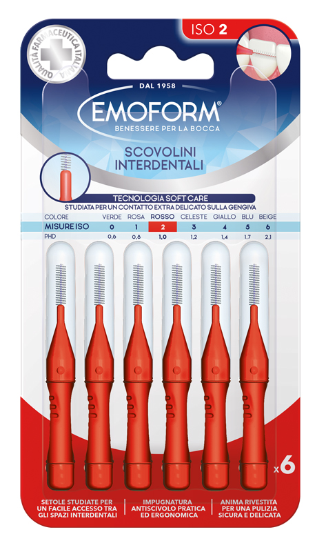 EMOFORM Scov.ISO 2 Rosso 6pz