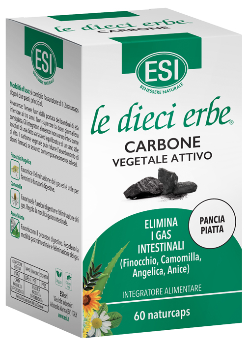 Esi Le Dieci Erbe Carbone Integratore Intestinale 60 Naturcaps Esi Le Dieci Erbe Carbone Integratore Intestinale 60 Naturcaps