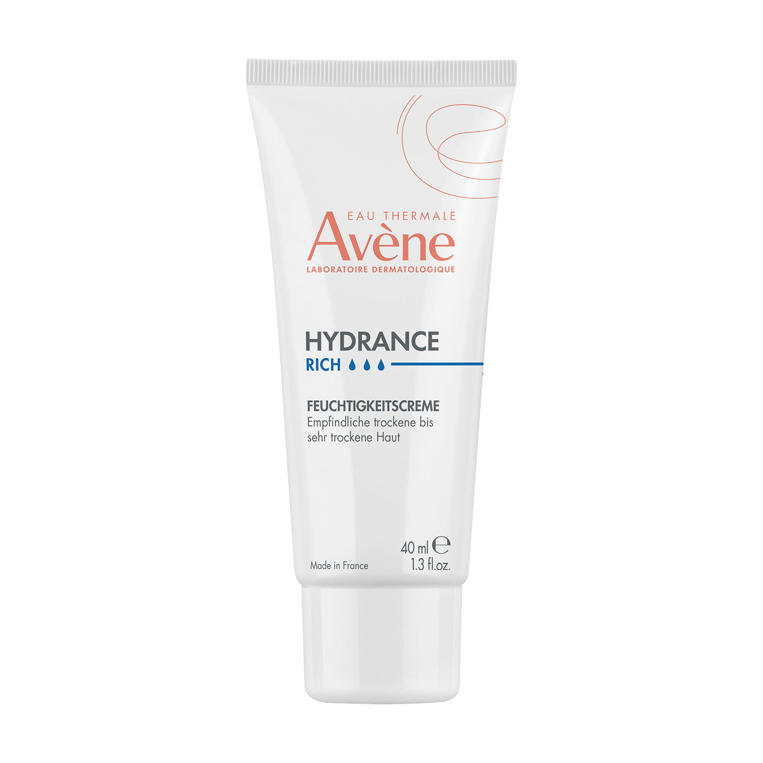 Eau Thermale Avène Hydrance Crema Idratante Ricca, 24h  Idratazione, con Acqua termale, Pelle secca e molto secca, 40ml 