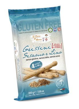 Il Pane di Anna Grissini Sesamo e Lino