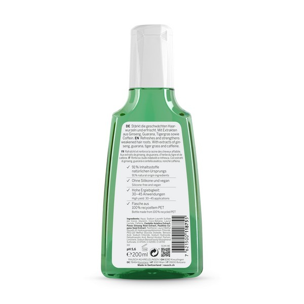 RAUSCH SH CAFFEINA GINS 200ML RAUSCH SH CAFFEINA GINS 200ML
