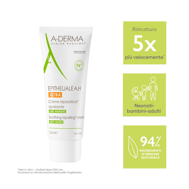 A-DERMA EPHITELIALE AH Crema Ristrutturante Lenitiva 100mL A-DERMA EPHITELIALE AH Crema Ristrutturante Lenitiva 100mL
