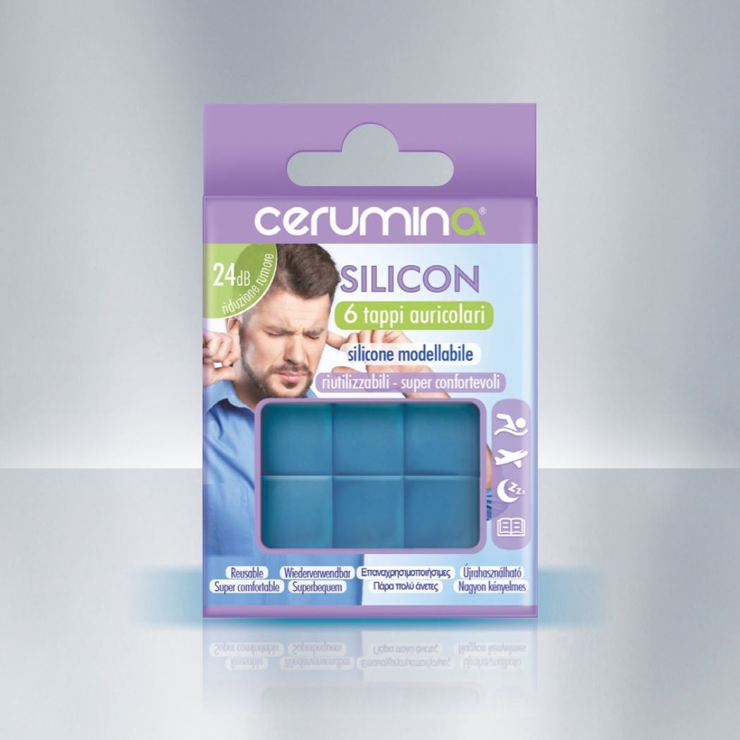 Cerumina - Tappi auricolari in silicone modellabile - 6 pezzi