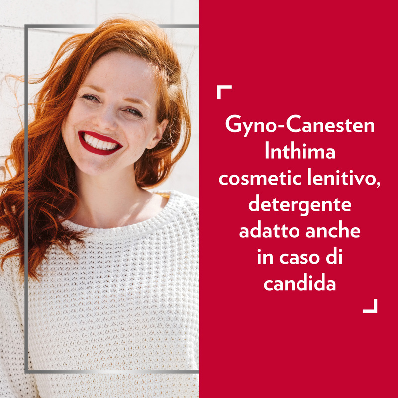 Gyno-Canesten Inthima, Detergente Lenitivo per Igiene Intima, con Glicina, Sensazione di Freschezza e Comfort per 12 ore, 0% Sapone, Conservanti e Coloranti, Flacone da 200 ml