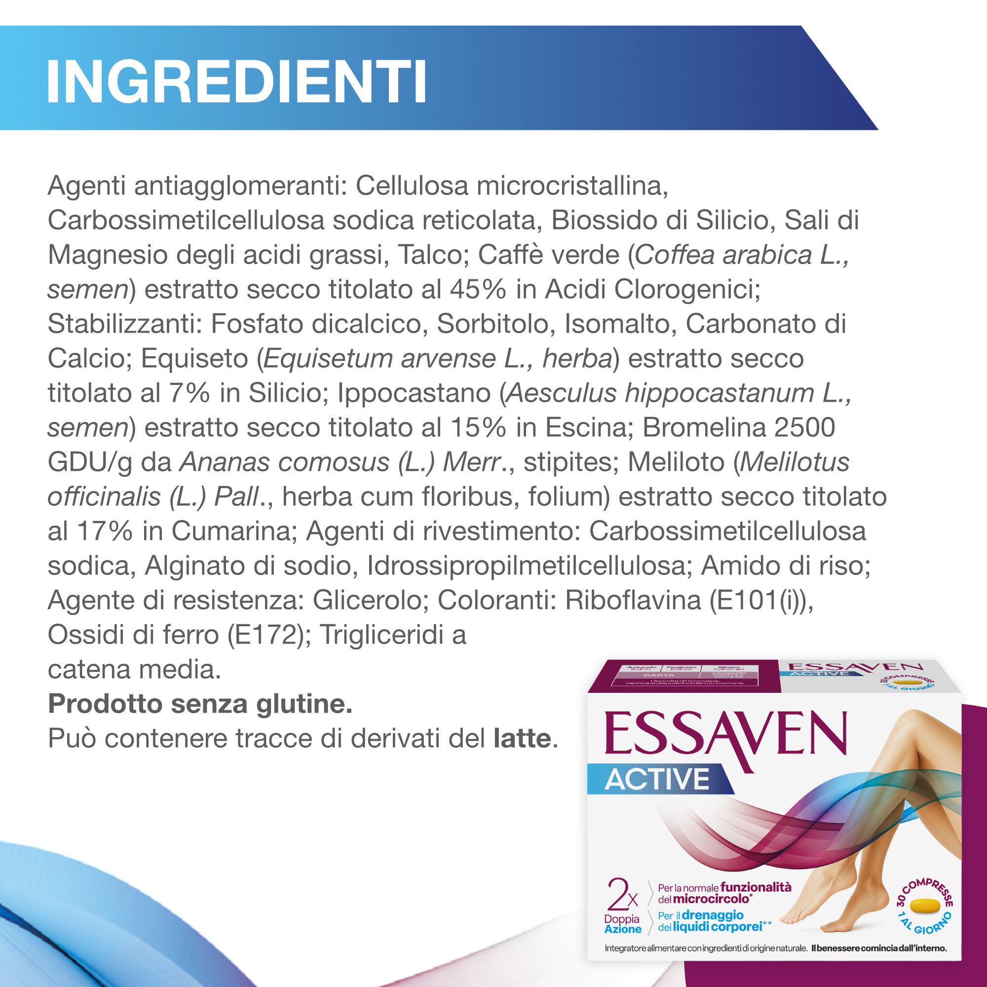 Essaven Active 30 Compresse - Integratore Per Il Microcircolo