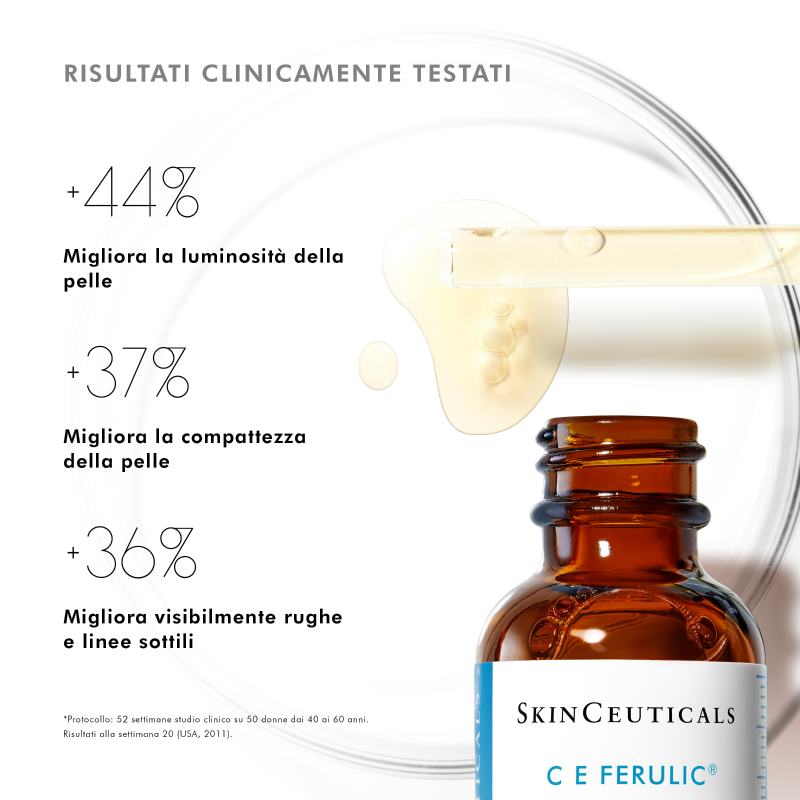 SkinCeuticals C E Ferulic Siero viso antiossidante con Vitamina C ed E in forma pura 30 ml SkinCeuticals C E Ferulic Siero viso antiossidante con Vitamina C ed E in forma pura 30 ml