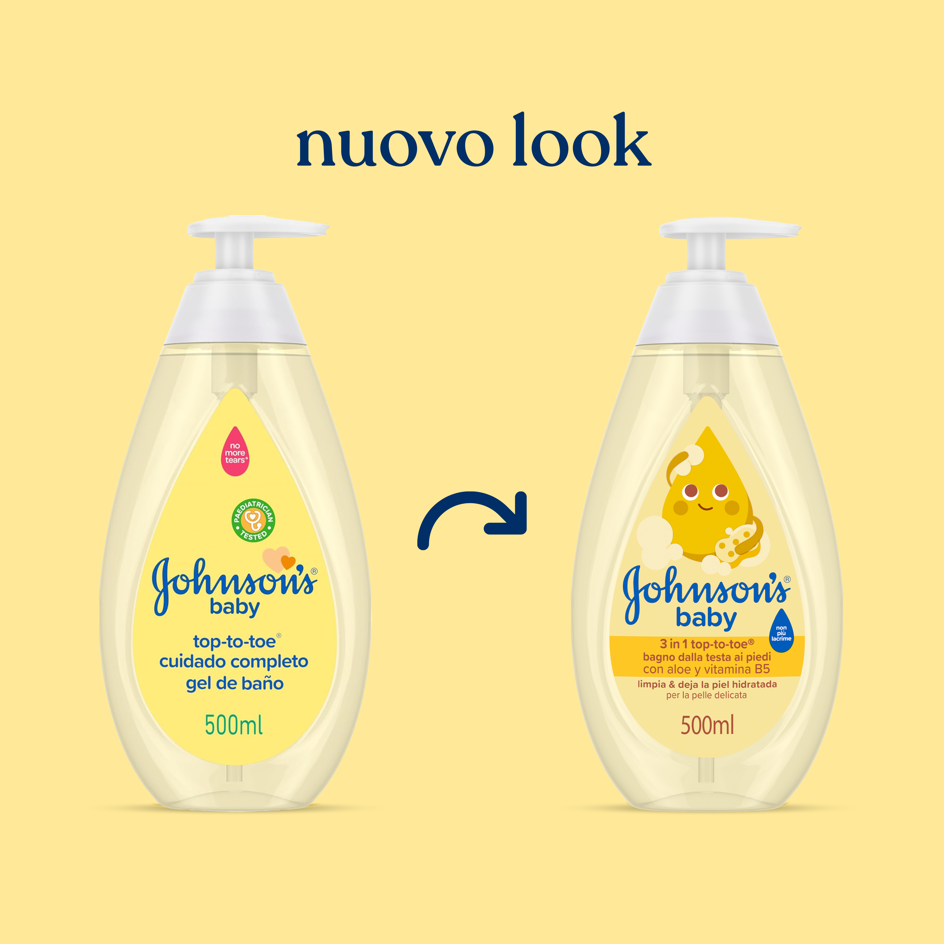 JOHNSONS BABY BAGNO TESTA PIED
