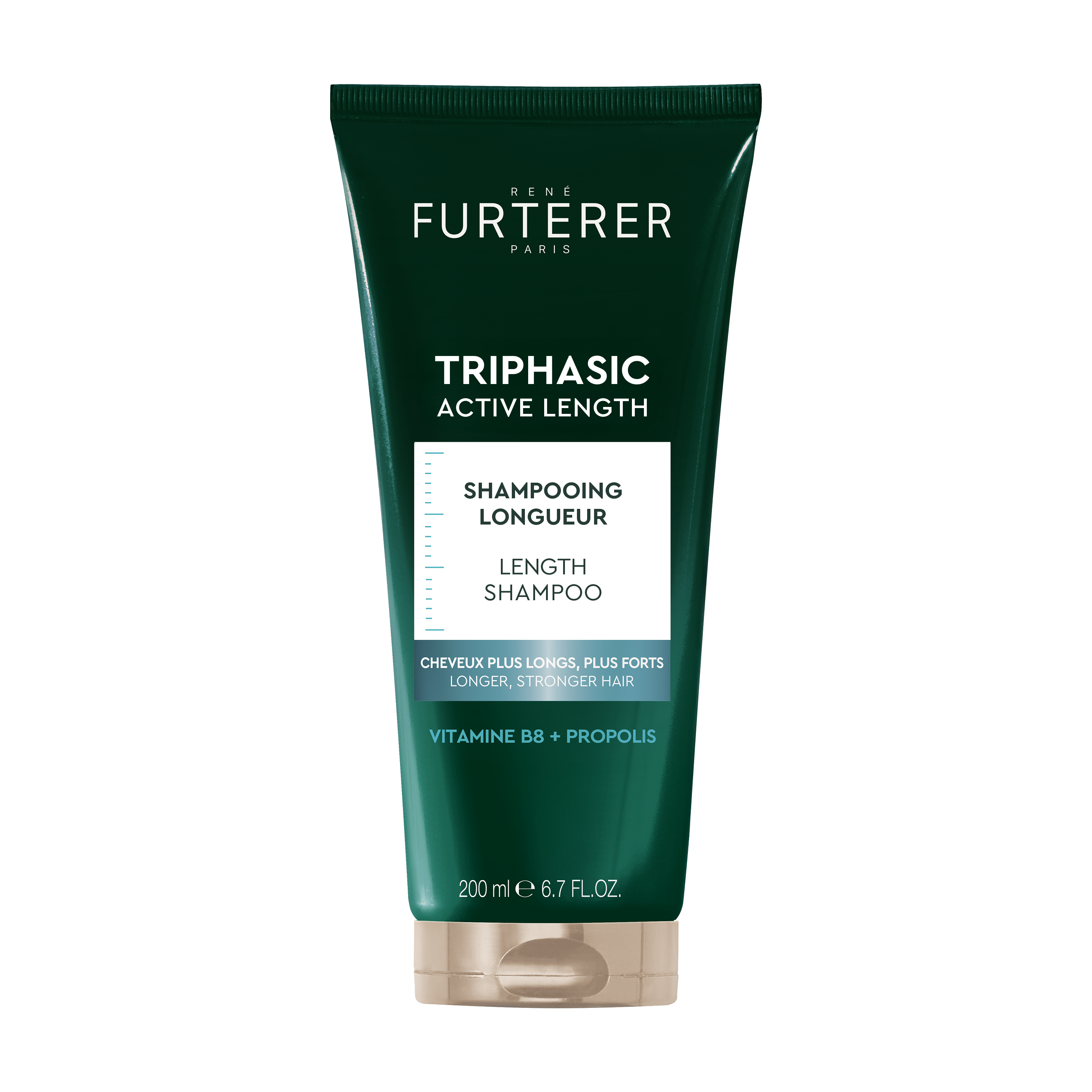 René Furterer Triphasic Active Grow Shampoo attivatore di crescita fisiologica, capelli più lunghi rapidamente, propoli, 200 ml 