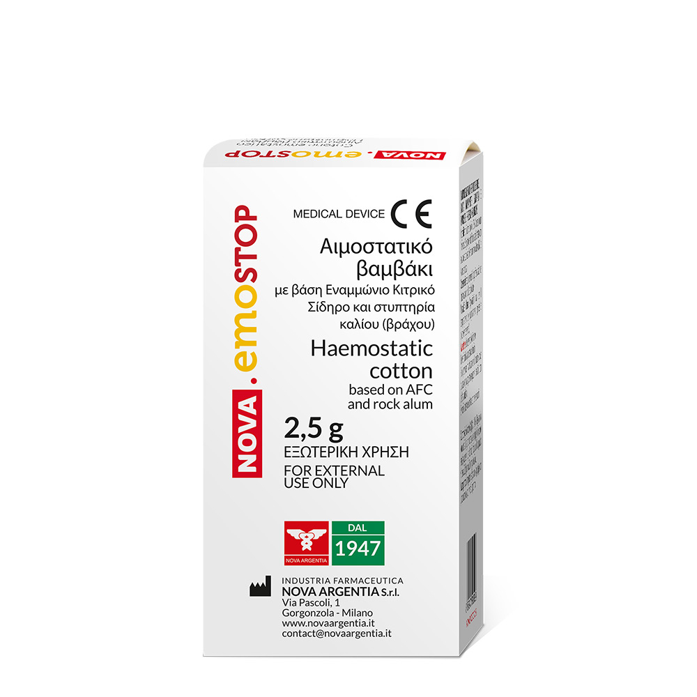 COTONE EMOSTATICO 2,5g Nova Argentina COTONE EMOSTATICO 2,5g Nova Argentina