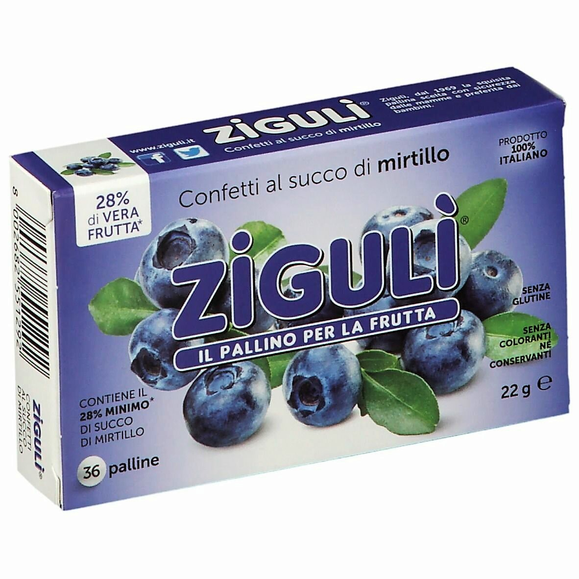 Zigulì Mirtillo 36 Caramelle Zigulì Mirtillo 36 Caramelle