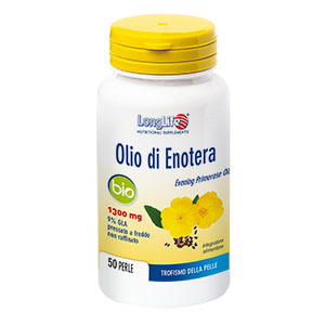 LongLife Olio di Enotera Bio 1300 mg Integratore Trofismo della Pelle 50 Perle LongLife Olio di Enotera Bio 1300 mg Integratore Trofismo della Pelle 50 Perle