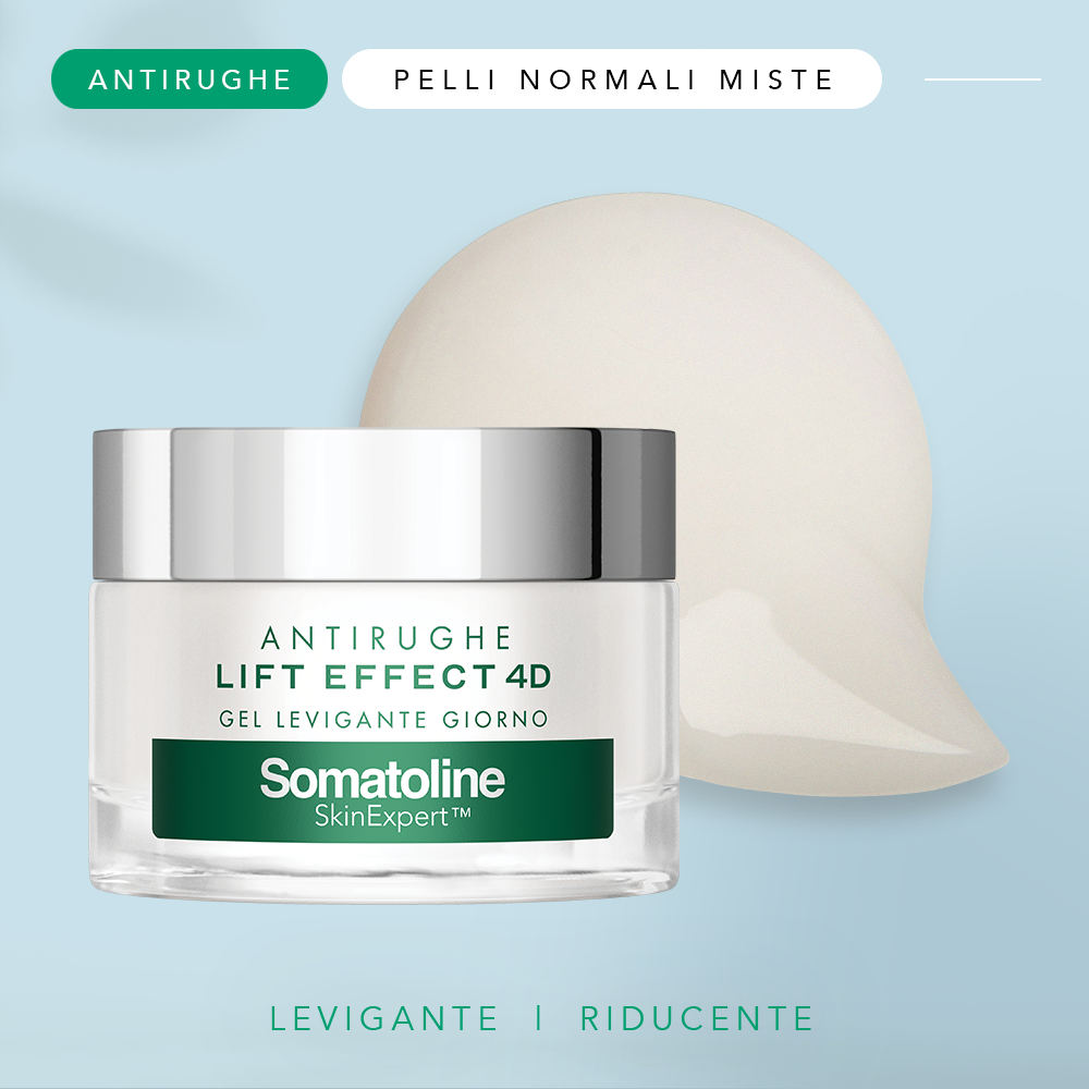 Somatoline SkinExpert, Lift Effect 4D Crema Giorno Gel Filler Antirughe, Trattamento Viso Anti-età, Acido Ialuronico 50ml Somatoline SkinExpert, Lift Effect 4D Crema Giorno Gel Filler Antirughe, Trattamento Viso Anti-età, Acido Ialuronico 50ml