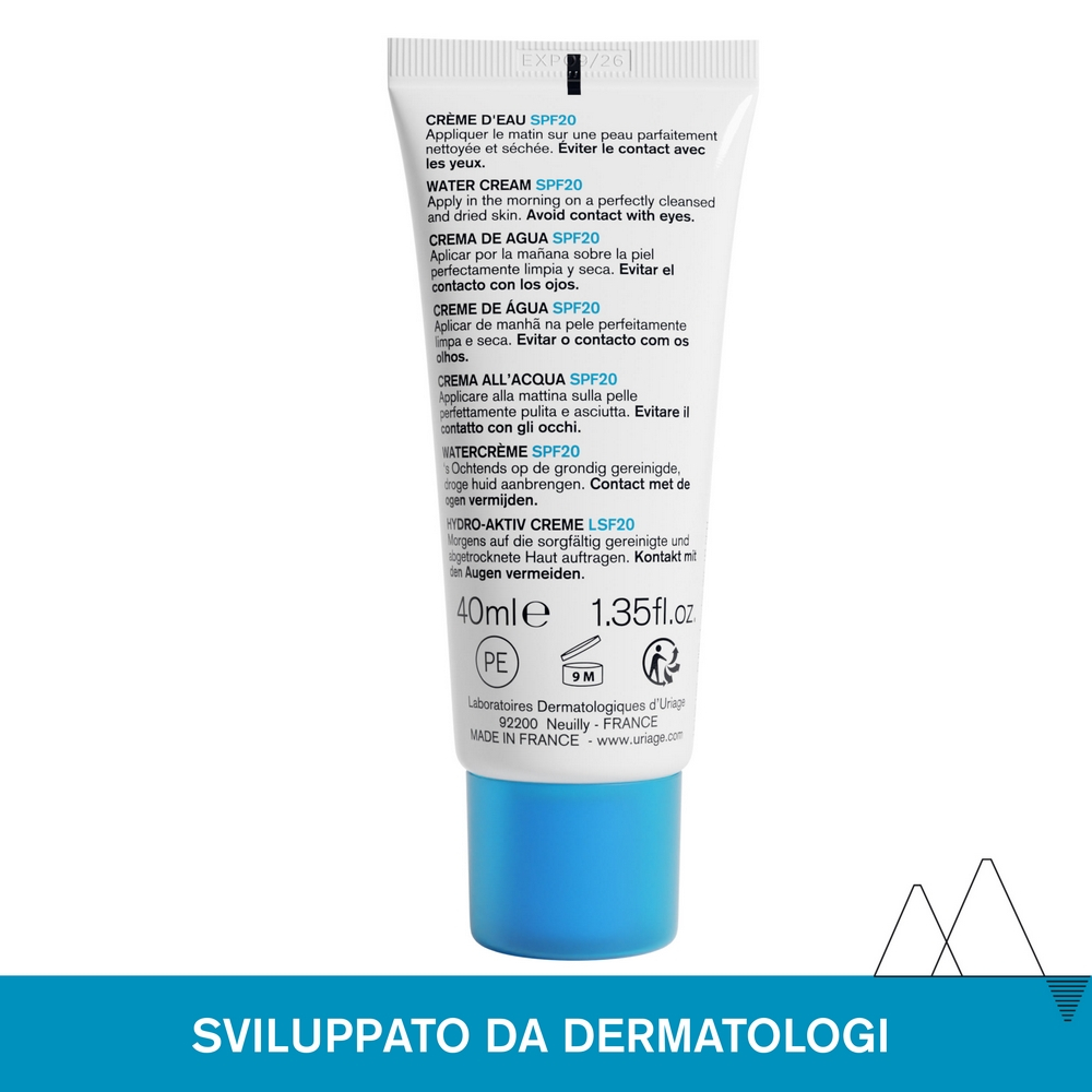 Uriage Eau Thermale Crema Leggera all'Acqua SPF20 Idratante Viso 40 ml Uriage Eau Thermale Crema Leggera all'Acqua SPF20 Idratante Viso 40 ml