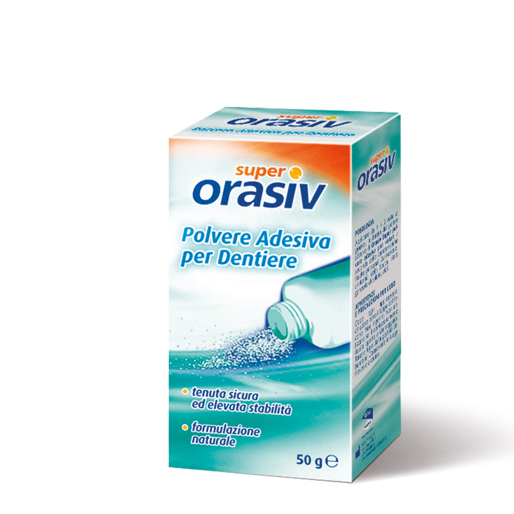 Orasiv Polvere Adesiva Clinica Per Dentiera 50 g Orasiv Polvere Adesiva Clinica Per Dentiera 50 g