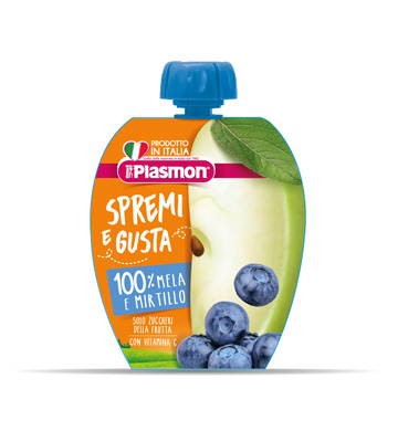 Plasmon Spremi E Gusta Mela E Mirtillo 100 ml