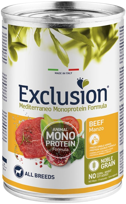 EXCLUSION M ADULT BEEF 400G