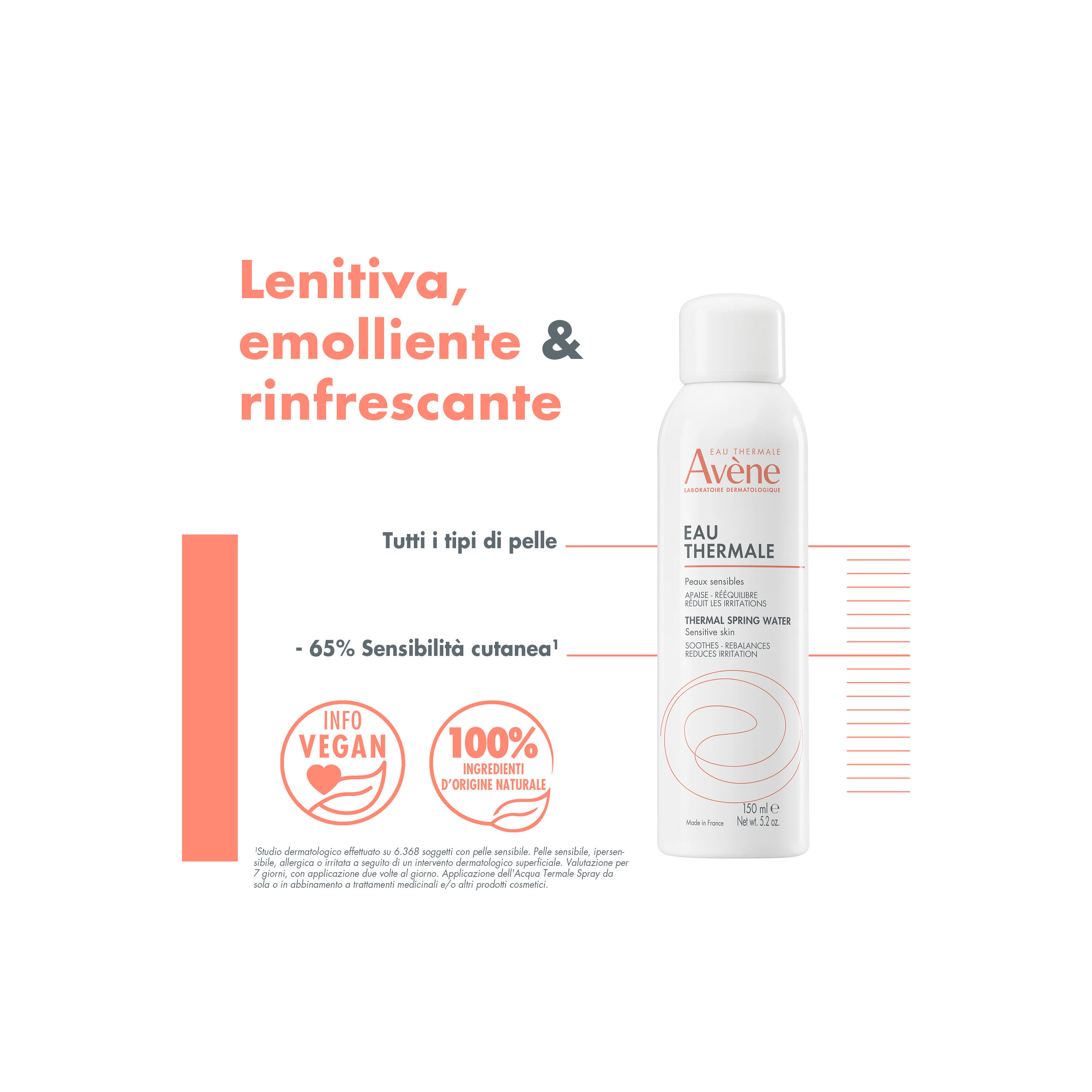 Avène Eau Thermale - Acqua Termale Lenitiva Rinfrescante Spray 150 ml