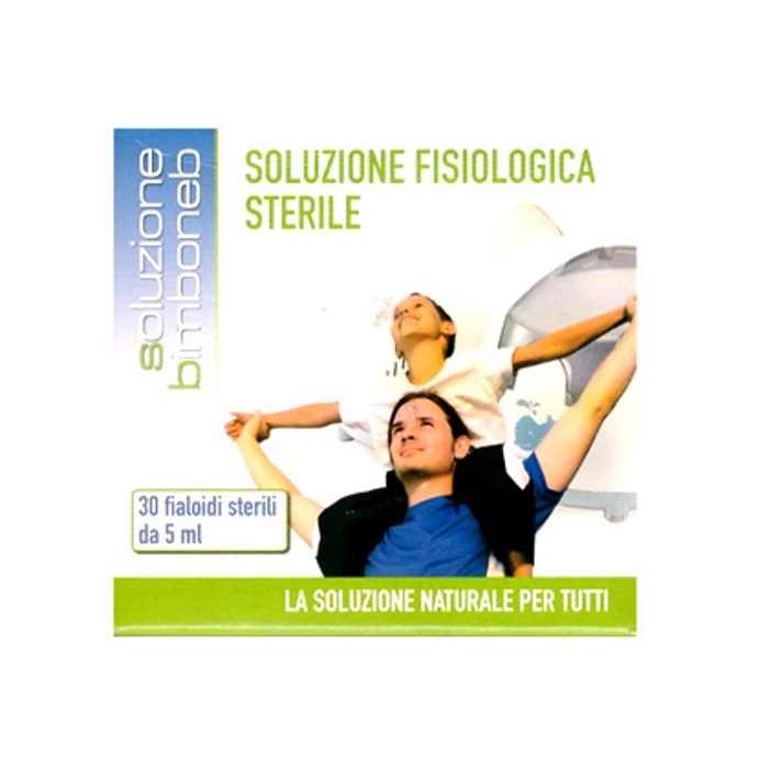 Bimboneb Soluzione Fisiologica per Areosol - 30 Flaconcini 5mL  Bimboneb Soluzione Fisiologica per Areosol - 30 Flaconcini 5mL
