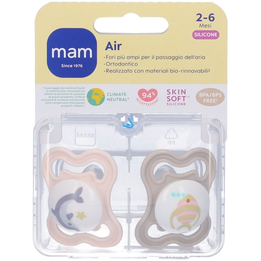 MAM AIR SUCCH 2-6M SIL DOP NEU
