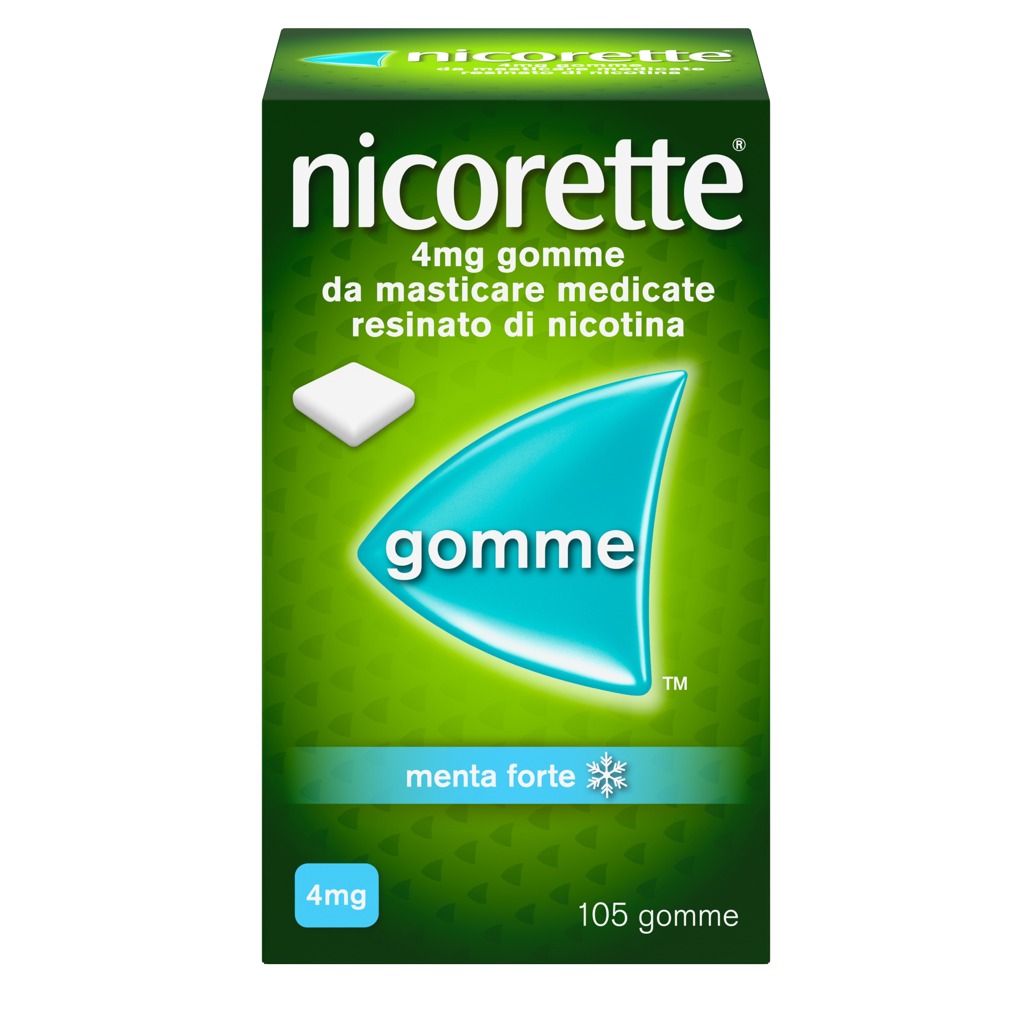 Nicorette Gomme 4 Mg Nicotina Menta 105 Gomme Masticabili