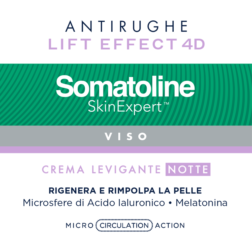 Somatoline SkinExpert, Lift Effect 4D Crema Levigante Notte, Trattamento Viso Anti-età, Acido Ialuronico 50ml Somatoline SkinExpert, Lift Effect 4D Crema Levigante Notte, Trattamento Viso Anti-età, Acido Ialuronico 50ml