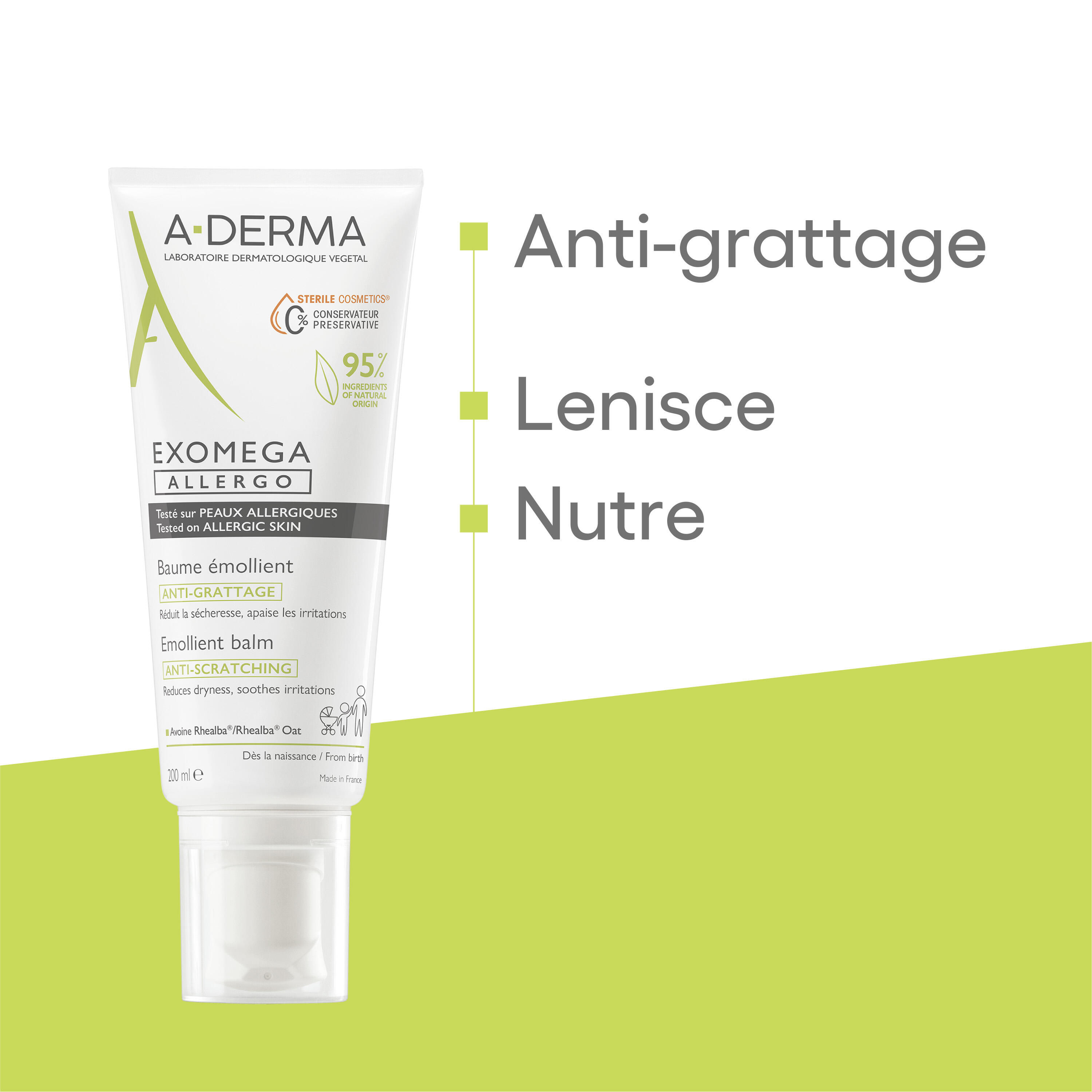 A-Derma Exomega Allergo - Balsamo Emolliente 200 ml