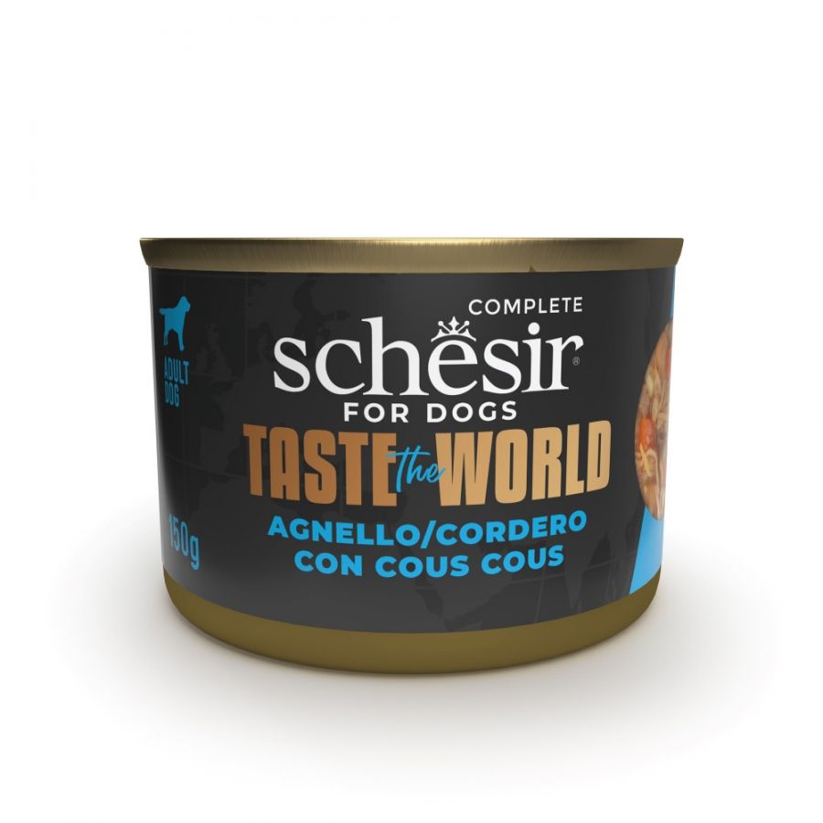 SCHESIR CANE TASTE WORLD AGNELLO COUS COUS 150GR (lattina)