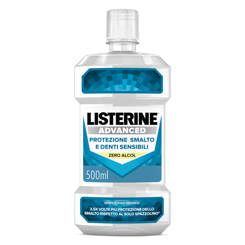 Listerine Advanced Defence Sensitive Collutorio Denti Sensibili 500 ml Listerine Advanced Defence Sensitive Collutorio Denti Sensibili 500 ml