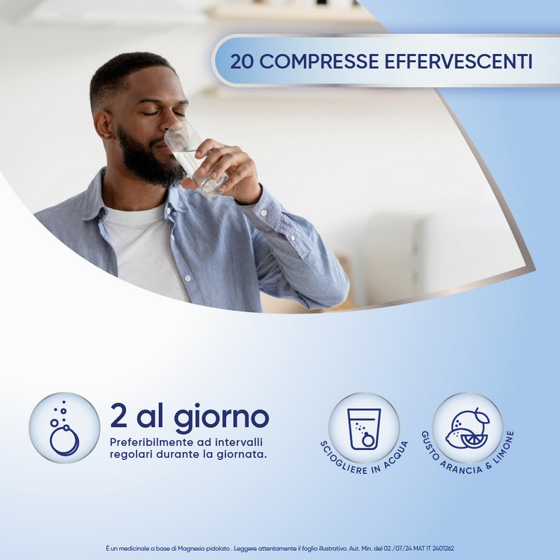 Mag2 Compresse Effervescenti 2,25g Magnesio Pidolato 20 Compresse Mag2 Compresse Effervescenti 2,25g Magnesio Pidolato 20 Compresse