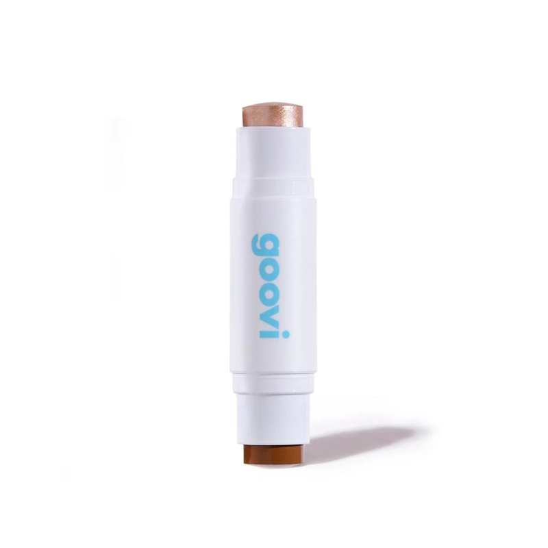 Goovi Cheeks A Match! - Stick Duo Bronzer & Illuminante N.01 Golden Tan