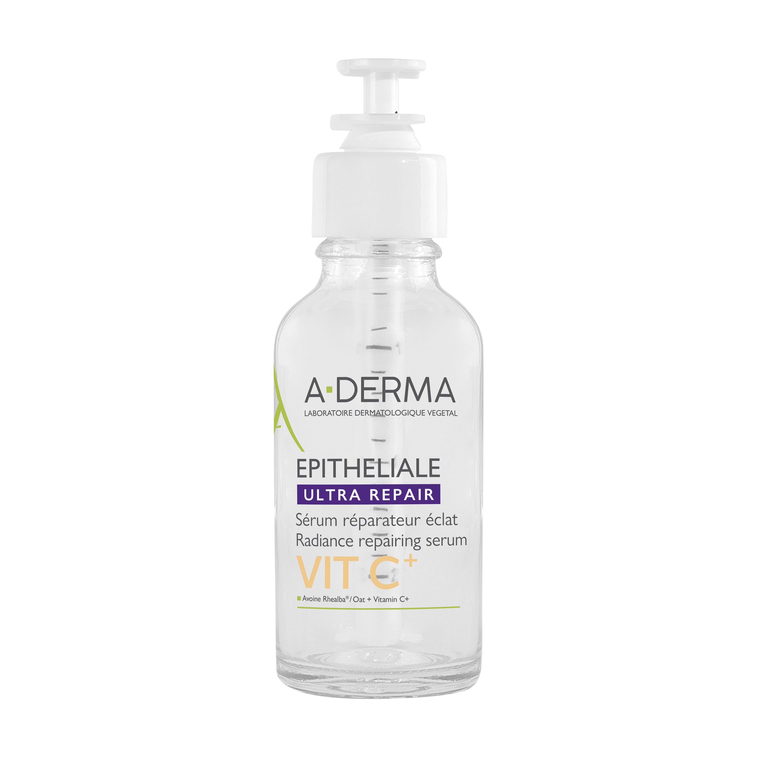 A-Derma Epitheliale Ultra Repair Siero ristrutturante luminosità, Anti-macchie, Vitamina C, 30ml 