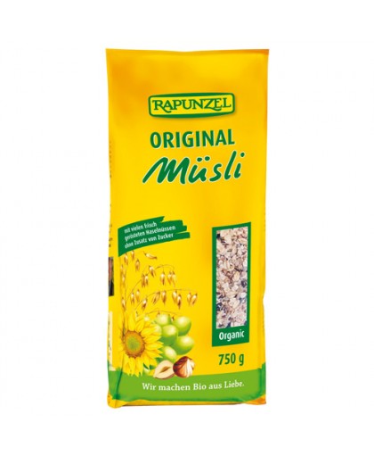 RAPUNZEL Muesli biologici con nocciole e uvetta 750 g RAPUNZEL Muesli biologici con nocciole e uvetta 750 g