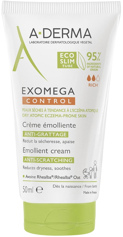 A-DERMA EXOMEGA CONTROL Crema Emolliente Anti Grattage 50mL