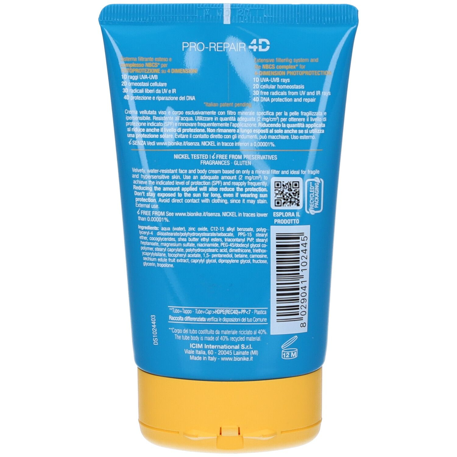 Defence Sun 30 Crema Minerale 100ml 