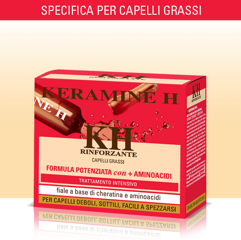 Keramin H Fascia Rossa Integratore Per Capelli Grassi 10 Fiale 10 ml Keramin H Fascia Rossa Integratore Per Capelli Grassi 10 Fiale 10 ml