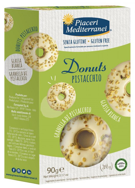 PIACERI MEDITERRANEI Donuts Pistacchio 2x45g